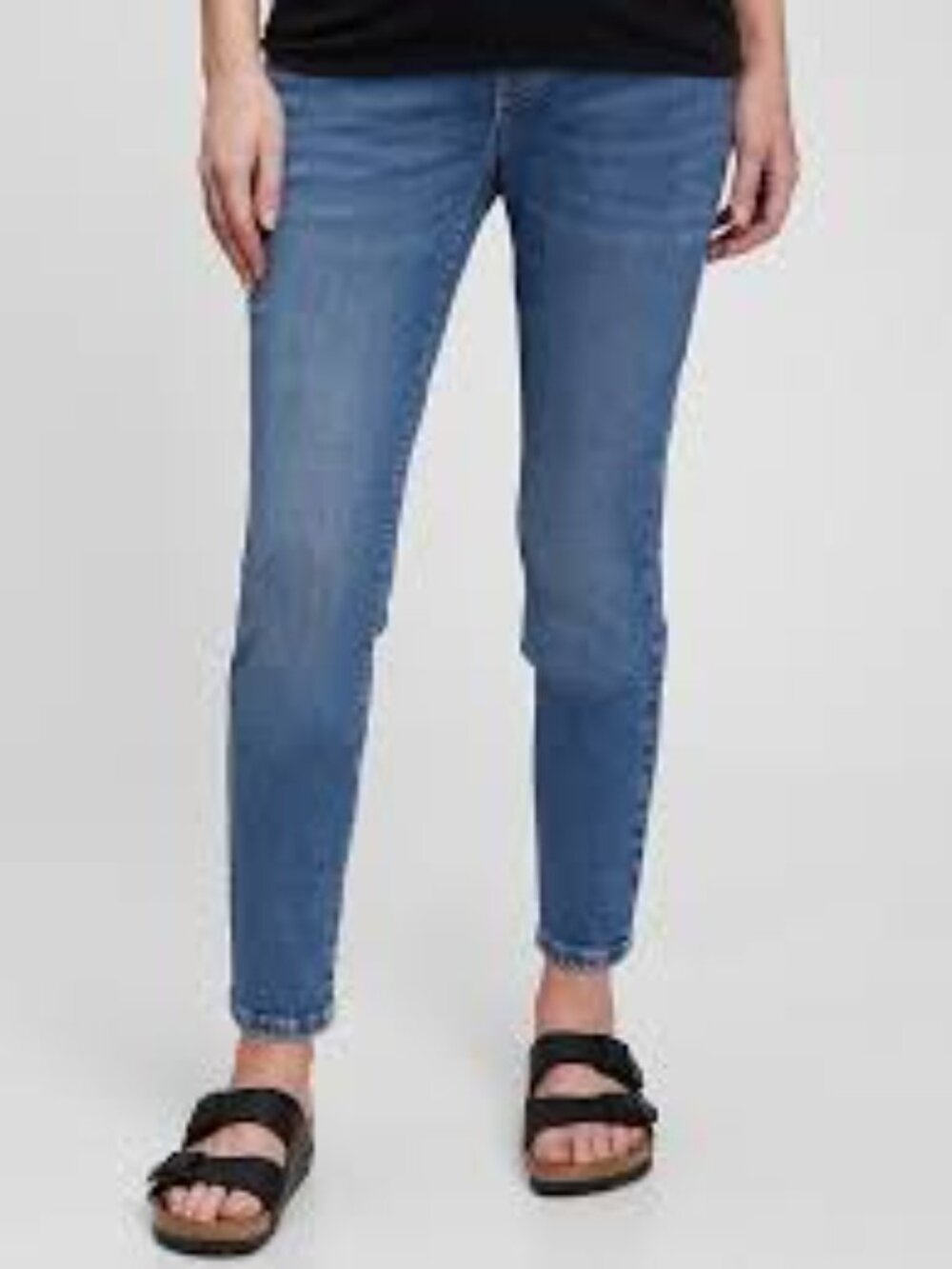 GAP Maternity True Skinny Stretch Cotton Wide Waistband Jeans Sz 28L LONG